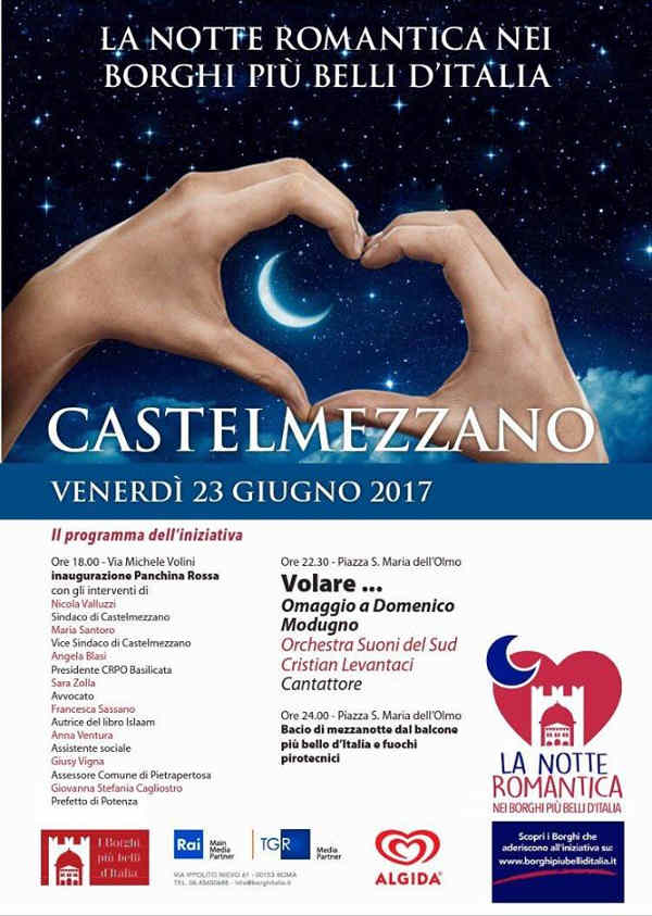 Locandina Notte Romantica a Castelmezzano