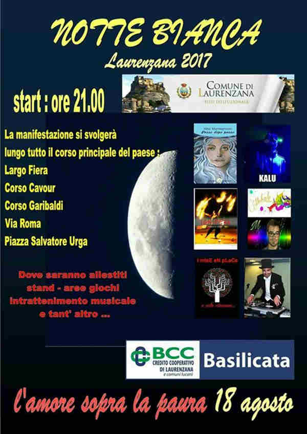 notte bianca laurenzana
